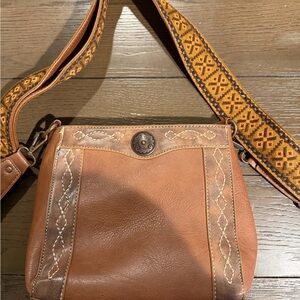 Brown Leather Conceal to Carry Crossbody Bag